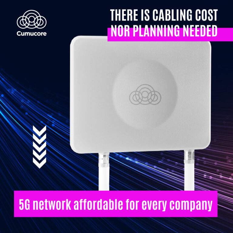 5G affordable network: There is cabling cost nor planning needed