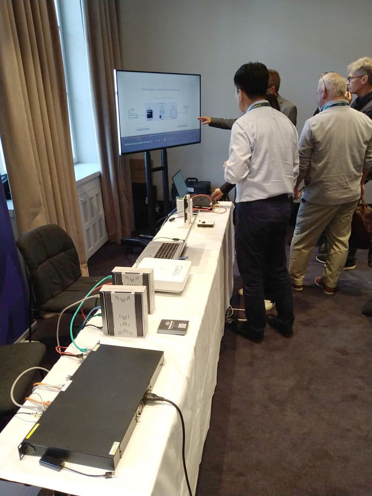 Live demonstration of gPTP synchronization over 5G NPN